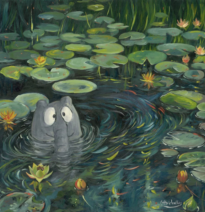 OTTO WAALKES: Woterlilly (Leinwanddruck)